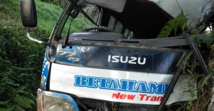 Laka Tunggal, Penumpang Bus Betahamu Meninggal Dunia