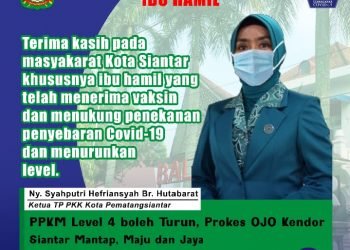 Ketua TP PKK Kota Pematangsiantar Ajak Ibu Hamil dan Menyusui Divaksin Covid-19