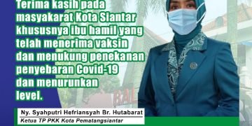 Ketua TP PKK Kota Pematangsiantar Ajak Ibu Hamil dan Menyusui Divaksin Covid-19