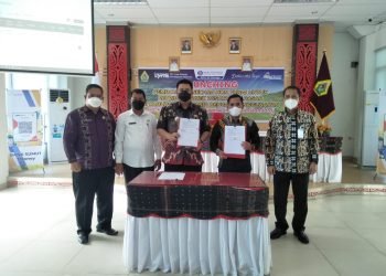 Bupati Samosir Launching Pembayaran Non Tunai Berbasis QRIS