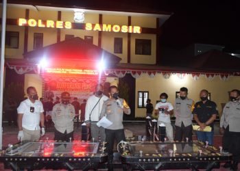 Tekan Kriminal, Polres Samosir Sapu Bersih Perjudian & Prostitusi