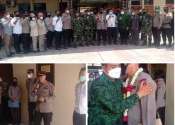 Pelepasan Kapolsek Percut Sei Tuan dan Kanit Reskrim Diselimuti Suasana Haru