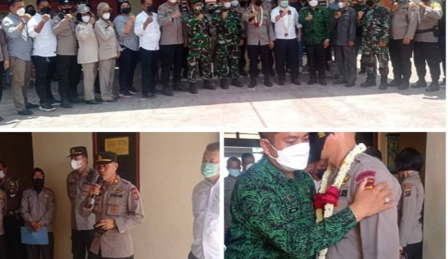 Pelepasan Kapolsek Percut Sei Tuan dan Kanit Reskrim Diselimuti Suasana Haru
