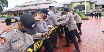 Tingkatkan Kemampuan Polres Asahan Gelar Pelatihan Dalmas Dan TFG