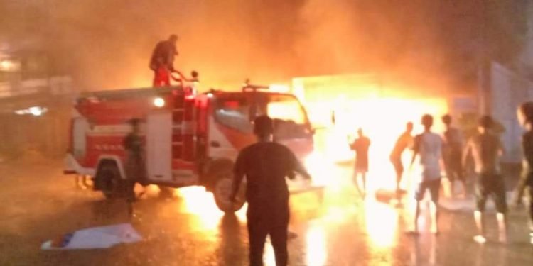 Satu Ruko Ludes Terbakar di Asahan Milik Nuraini