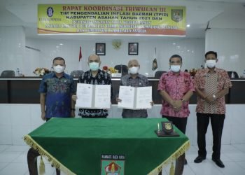 Bupati Buka Rapat Koordinasi Triwulan III TPID Kabupaten Asahan Tahun 2021
