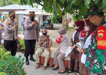 Polres Asahan Suntikkan 50 Vaksin Kepada Penyandang Disabilitas Dan Lansia, Demi Percepat Target Herd Immunity