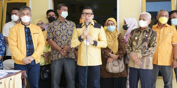 Ketua Komisi II DPR RI Beserta Bupati Asahan Tinjau Pelaksanaan Vaksinasi Covid-19 di DPD Partai Golkar Kabupaten Asaha
