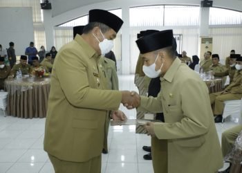 Bupati Asahan Lantik Pejabat Pimpinan Tinggi Pratama dan Pejabat Administrator di Lingkungan Pemerintah Kabupaten Asahan