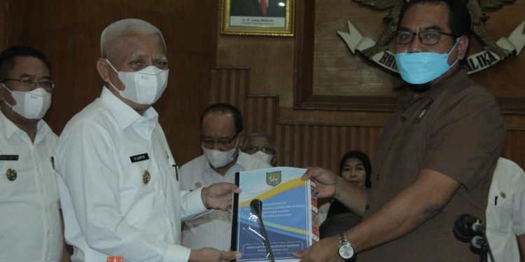 Bupati Asahan Sampaikan Nota Keuangan Dan Rancangan Peraturan Daerah Tentang APBD Kabupaten Asahan Tahun Anggaran 2022