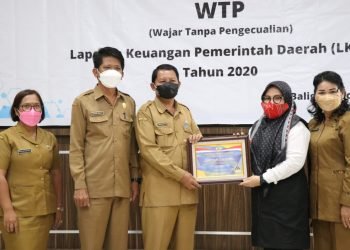 Predikat WTP dari BPK RI untuk kabupaten samosir Keempat Kalinya