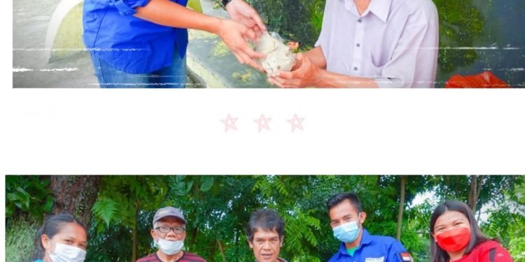 Refleksi Semangat Pemuda Siantar di Hari Pahlawan 10 Nopember, Berbagi Kasih Dengan ODGJ dan Tukang Parkir