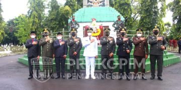 Wali Kota Pematangsiantar Ikuti Upacara Ziarah Nasional dalam Rangka Peringatan Hari Pahlawan Tahun 2021