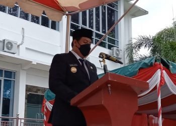 Pimpin Upacara Peringatan Hari Pahlawan, Bupati Samosir Membacakan Pidato Tertulis Mensos
