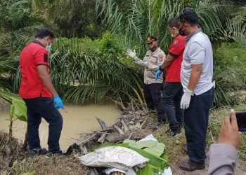 Warga Dusun V Purwodadi Setia Janji Dihebohkan Temuan Jenazah Bayi Dibuang Dipinggir Sungai Sitio