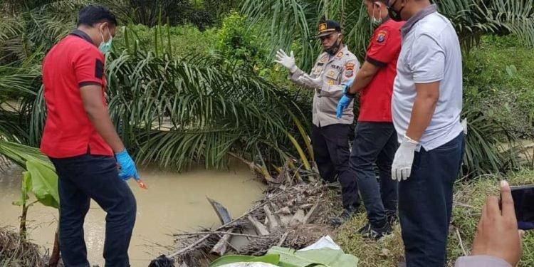 Warga Dusun V Purwodadi Setia Janji Dihebohkan Temuan Jenazah Bayi Dibuang Dipinggir Sungai Sitio