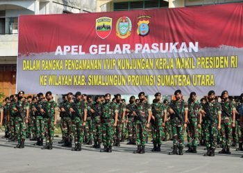 Kapolda Sumut & Pandam I Bukit Barisan Pimpin Apel Gelar Pasukan, 2479 Personil TNI Polri Diterjukan PAM VVIP Kunjungan Kerja Wapres