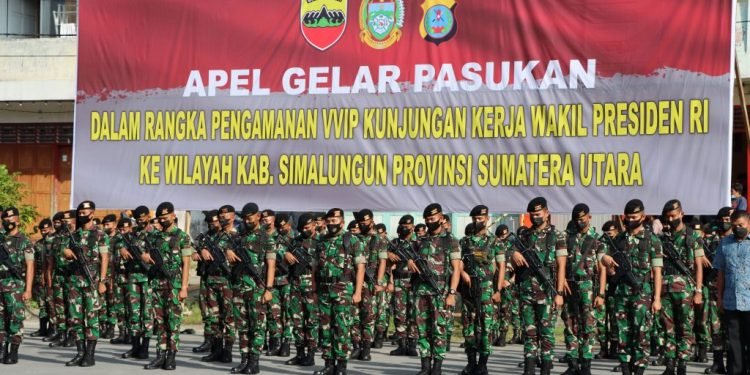 Kapolda Sumut & Pandam I Bukit Barisan Pimpin Apel Gelar Pasukan, 2479 Personil TNI Polri Diterjukan PAM VVIP Kunjungan Kerja Wapres