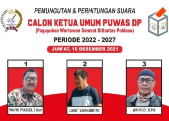 Jonatan Simanjuntak terpilih Sebagai ketua Paguyuban Wartawan Samsat Ditlantas Poldasu (PUWAS DP)