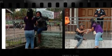 Sambut Nataru, Pemuda Peduli Siantar Berbagi Nasi Bungkus Untuk ODGJ