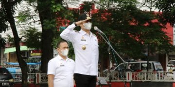 Wali Kota Pematangsiantar Dr.H.Hefriansyah, SE. MM Hadiri Apel Gelar Pasukan Operasi Lilin Toba Tahun 2021