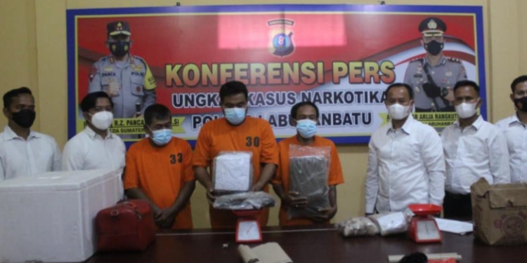 Polres Labuhanbatu Ungkap Peredaran Ganja Di Rantau Prapat