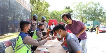 Satlantas Polresta Balerang Laksanakan Operasi Pengendalian Pemeriksaan dan Pengawasan Pajak Daerah Batam Bersama Dispenda Kota Batam