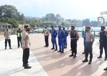 Kapolres Simalungun Pimpin Apel Polisi Pariwisata Destinasi Super Prioritas Danau Toba