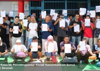 Lapas Kelas IIA Pematangsiantar Kembali  Berikan Asimilasi Kepada 37 WBP