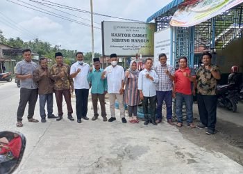 Bangun Sinergitas, Aliansi Masyarakat Peduli Desa Pematang Rambai Sambangi Kantor Kecamatan Nibung Hangus