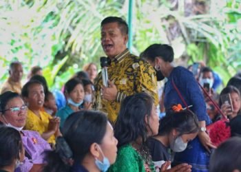 Bupati Simalungun Hadiri Peletakkan Batu Pertama Pembangunan Gereja Stasi St Josep Tumbukan Dalig Paroki St Stefanus Martir