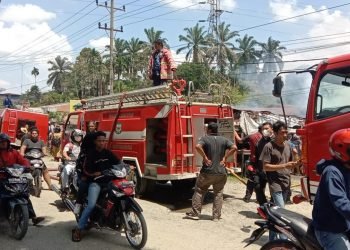 Pasca Tiga Unit Rumah Terbakar di Jalan Asahan, Ini Penjelasan Kapolsek Bangun