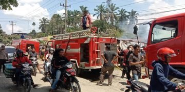 Pasca Tiga Unit Rumah Terbakar di Jalan Asahan, Ini Penjelasan Kapolsek Bangun