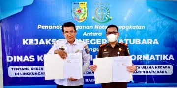 Diskominfo Batu Bara dan Kejari Batu Bara Teken MoU Bidang Hukum Perdata dan Tata Usaha Negara