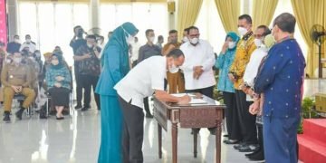 Bupati dan TP-PKK Batu Bara Hadiri Sosialisasi dan Launching DRPPA Bebas Stunting Sumatera Utara