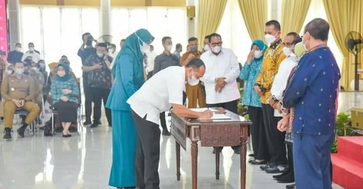 Bupati dan TP-PKK Batu Bara Hadiri Sosialisasi dan Launching DRPPA Bebas Stunting Sumatera Utara