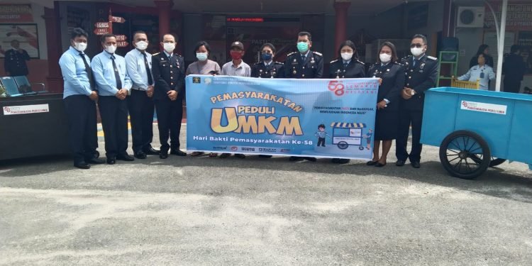 Lapas Kelas IIA Pematangsiantar Gelar Bakti Sosial dan Bantu Pelaku UMKM Sekaligus Peringati Hari Bhakti Pemasyarakatan