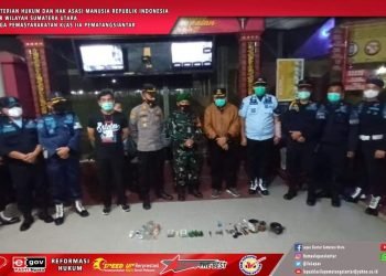 Memperingati Hari Bhakti Pemasyarakatan (HBP) Ke – 58 Tahun, Lapas Kelas IIA Pematangsiantar Lakukan Razia Serentak Bersama APGAKUM
