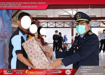 Lapas Kelas IIA Pematangsiantar Ikuti Upara Puncak Peringatan Hari Bhakti Pemasyarakatan ke – 58 Secara Virtual