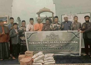 Tim Safari Ramadhan PC. Nahdlatul Ulama Batu Bara Disambut Antusias Warga Bandar Rahmat