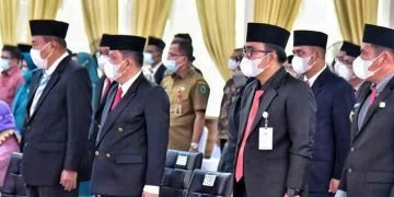 Wakil Bupati Batu Bara Oky Iqbal Frima, SE Hadiri Pelantikan Pj Wali Kota Tebing Tinggi dan Pj Bupati Tapanuli Tengah