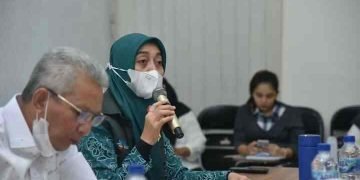 Ketua TP-PKK Batu Bara Maya Indriasari, SE Bersama Dinas Kesehatan P2KB Sosialisasikan Edukasi Gizi