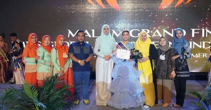 Maya Indriasari, SE Apresiasi Dwi Aprilliani Asal Batu Bara Memenangkan Miss Global Kids 2022