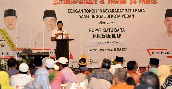 Bupati Zahir Gelar Halal Bi Halal Bersama Masyarakat Batu Bara di Medan