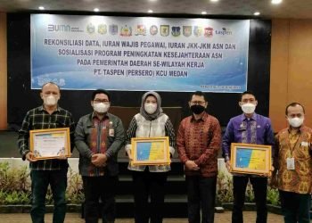 Pemkab Batubara Raih Penghargaan Peringkat 1 Kualitas Data ASN dari PT Taspen (Persero) Medan