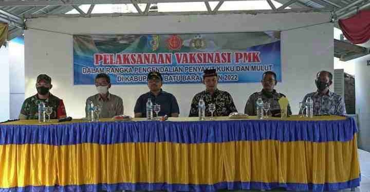 Dinas Perikanan dan Peternakan Batu Bara Gelar Vaksinasi PMK di Laut Tador