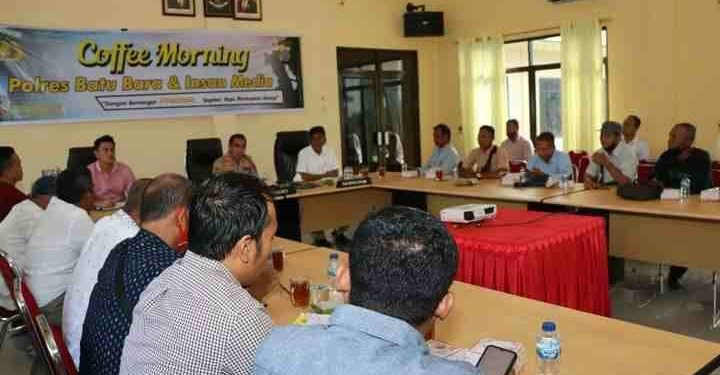 Coffee Morning, Polres Batu Bara dan Insan Pers Bangun Sinergitas