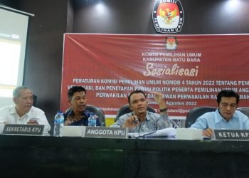KPU Kabupaten Batu Bara Gelar Sosialisasi PKPU No 4 Tahun 2022