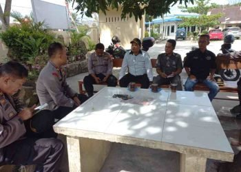 Plt Kapolsek Indrapura Terima Audiensi Pengurus Sektor Pokdar Kamtibmas Batu Bara
