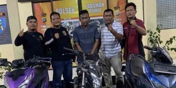 Polsek Labuhan Ruku Ringkus Tersangka Curanmor di Tanjung Balai